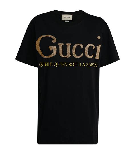 womens gucci t shirts|women gucci slogan t shirt.